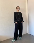 Black Velvet Track Pants #241231